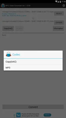 MP3 Video Converter android App screenshot 1